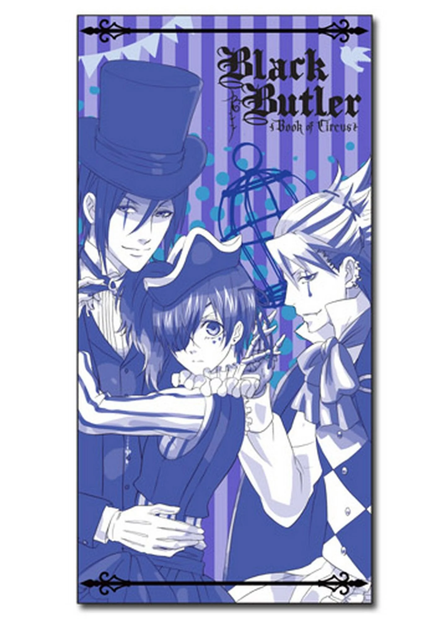 Black Butler Book Of Circus - Ciel Phantomhive, Sebastian Michaelis & Joker Towel