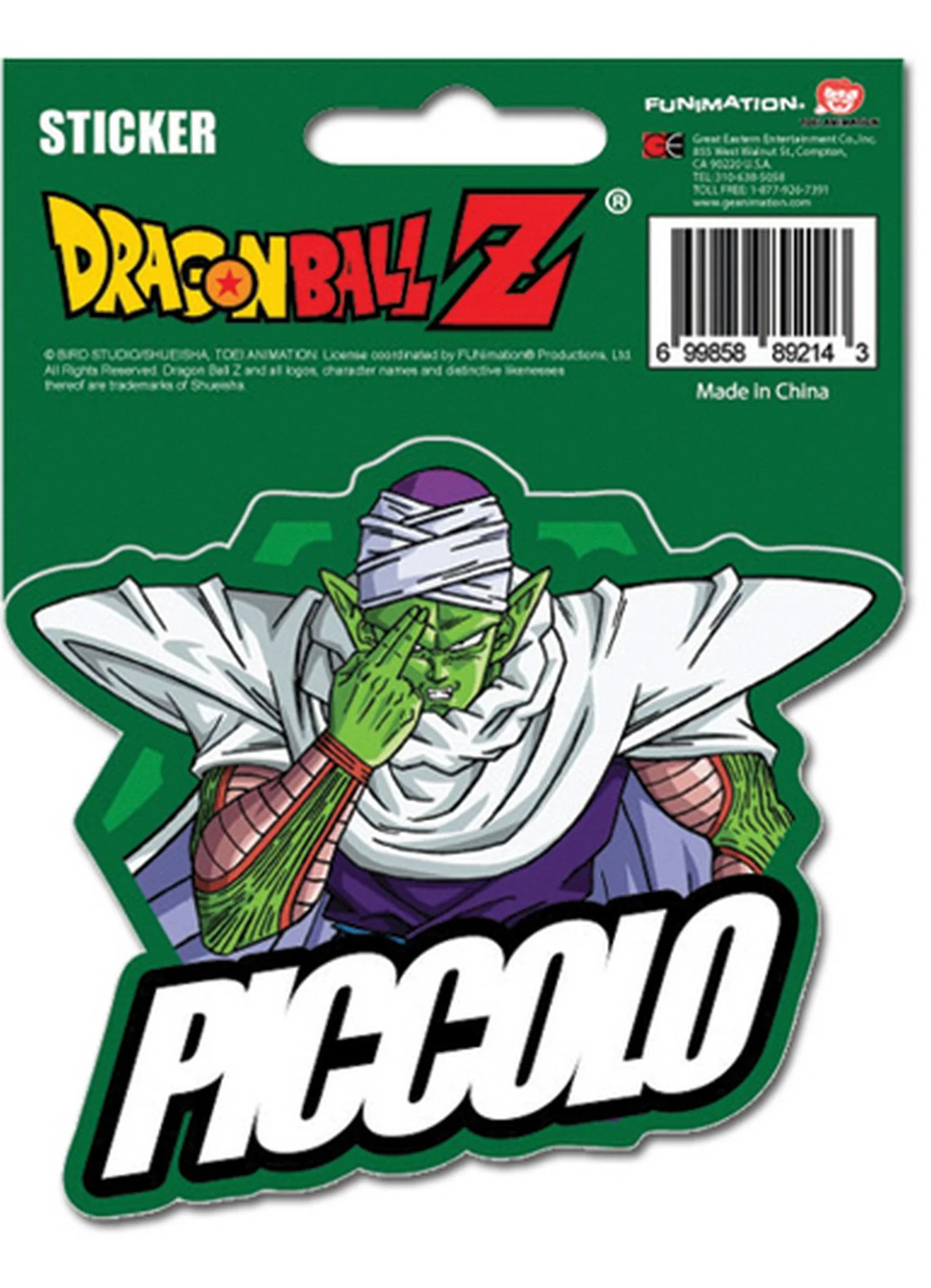 Dragon Ball Z - Piccolo Sticker