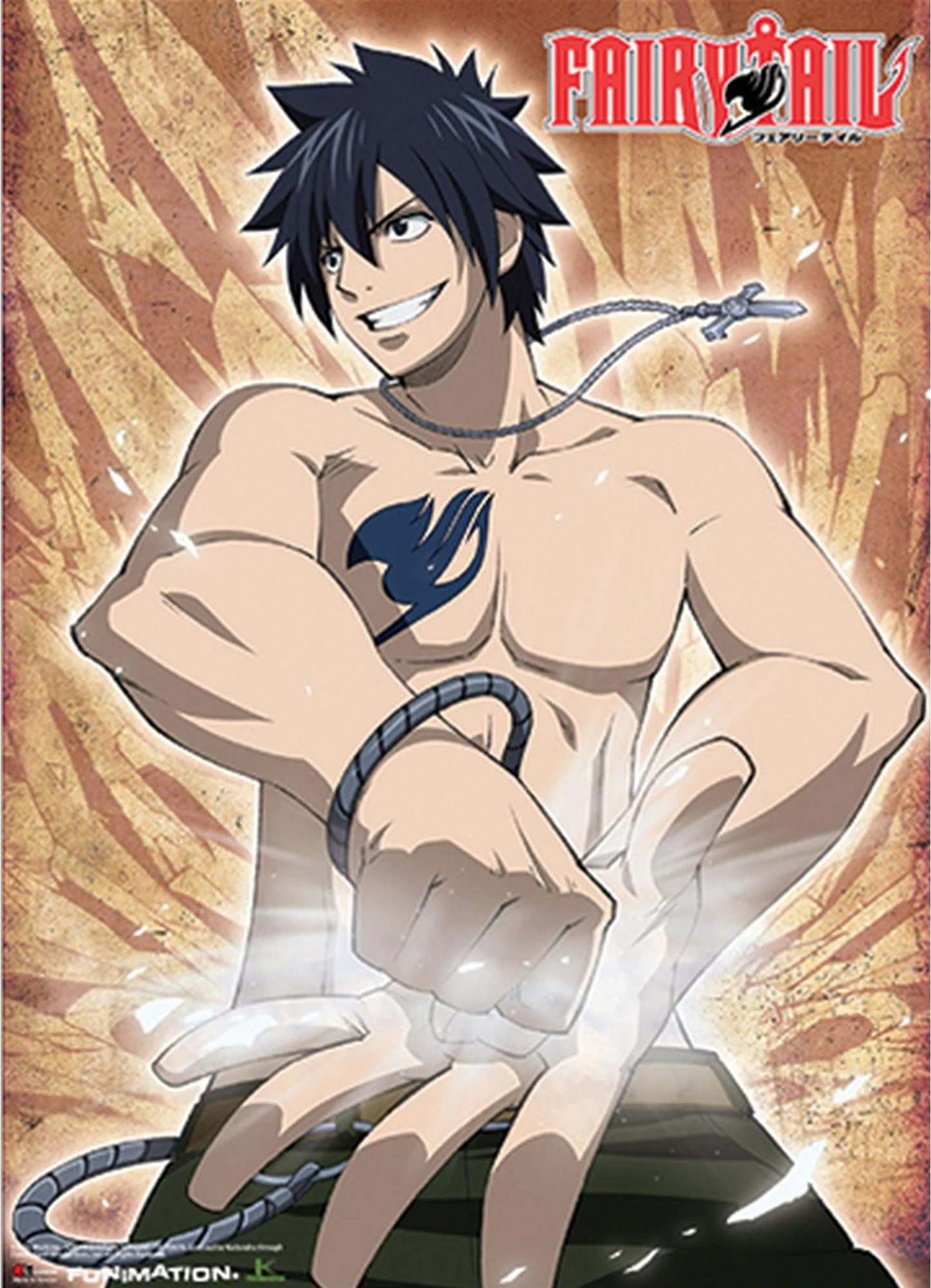 Fairy Tail - Gray Fullbuster Key Art Wall Scroll