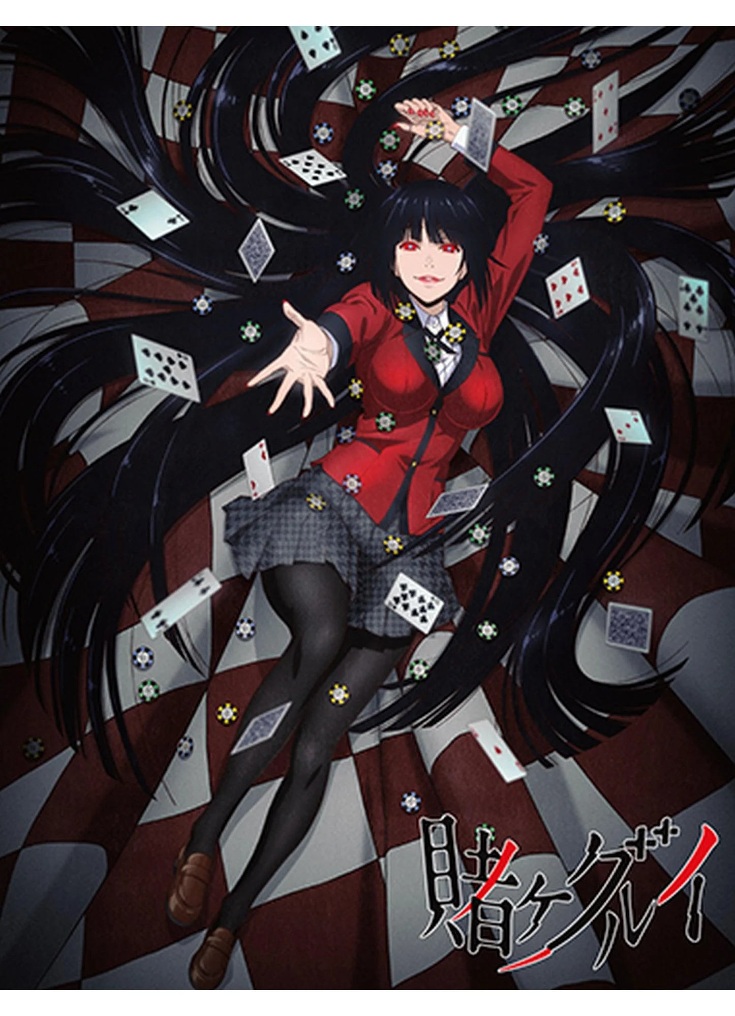 Kakegurui - Key Art Sublimation Throw Blanket
