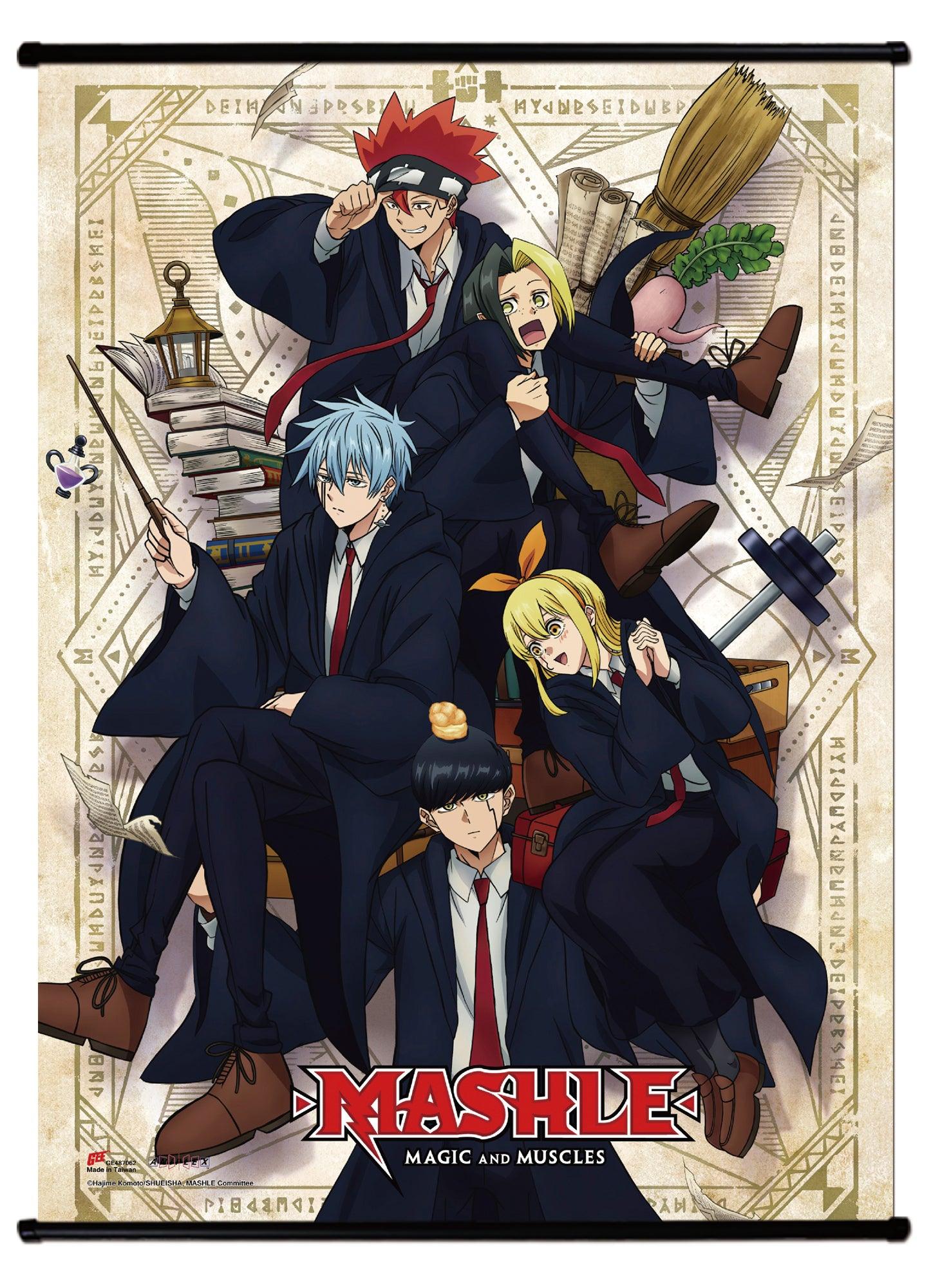 MASHLE: MAGIC AND MUSCLES - Mash Burnedead carry everyone Wallscroll