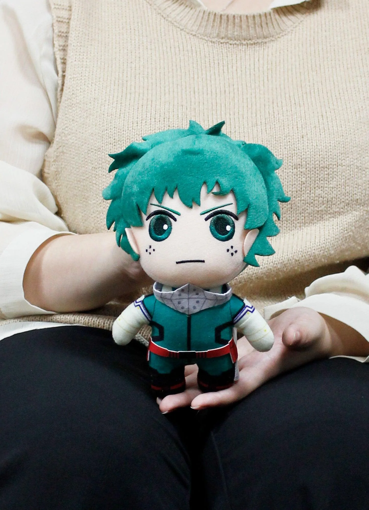 My Hero Academia S3 - Izuku Midoriya "Deku" Serious Face Plush 8"H - Image 5