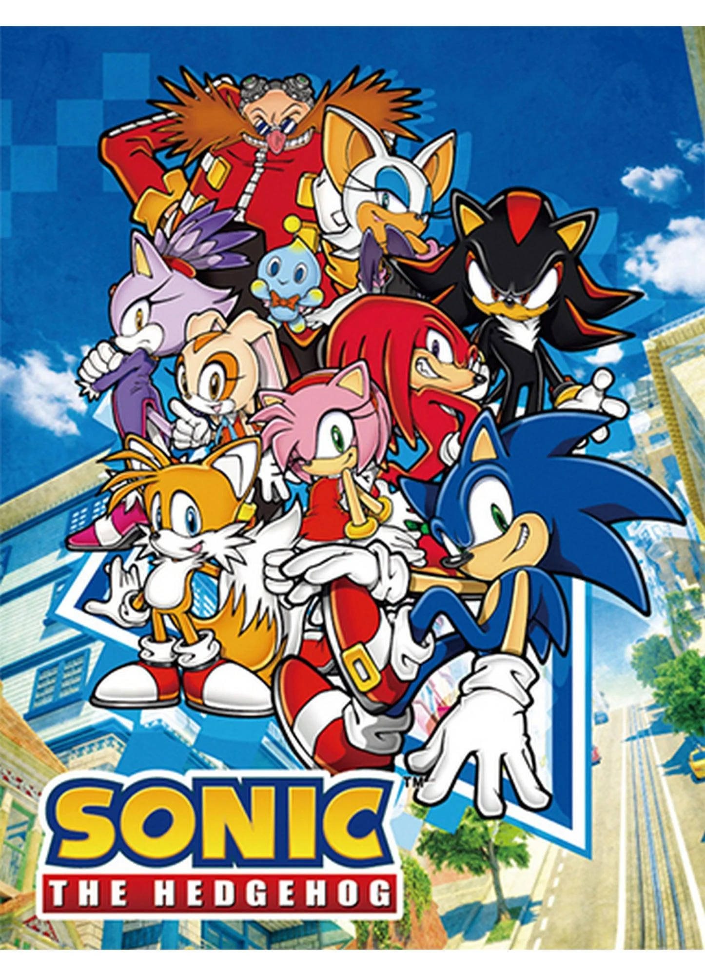 Sonic The Hedgehog - Big Group Sublimation Throw Blanket