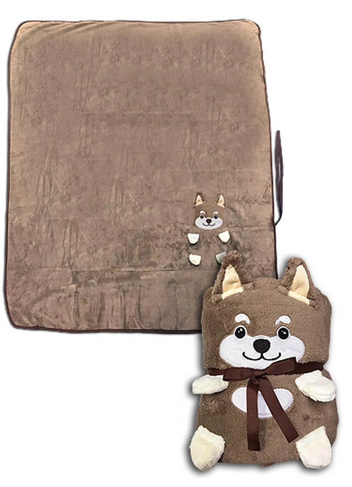 White Shiba Inu Throw Blanket